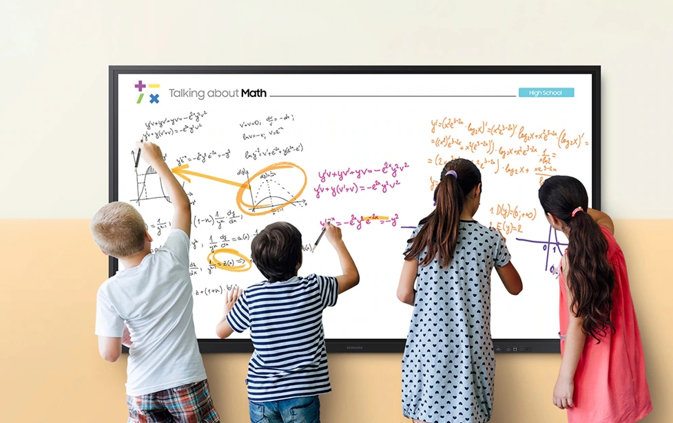 Visual design mockup showing mobile phone and laptop screens with e-commerce interface, colorful graphics